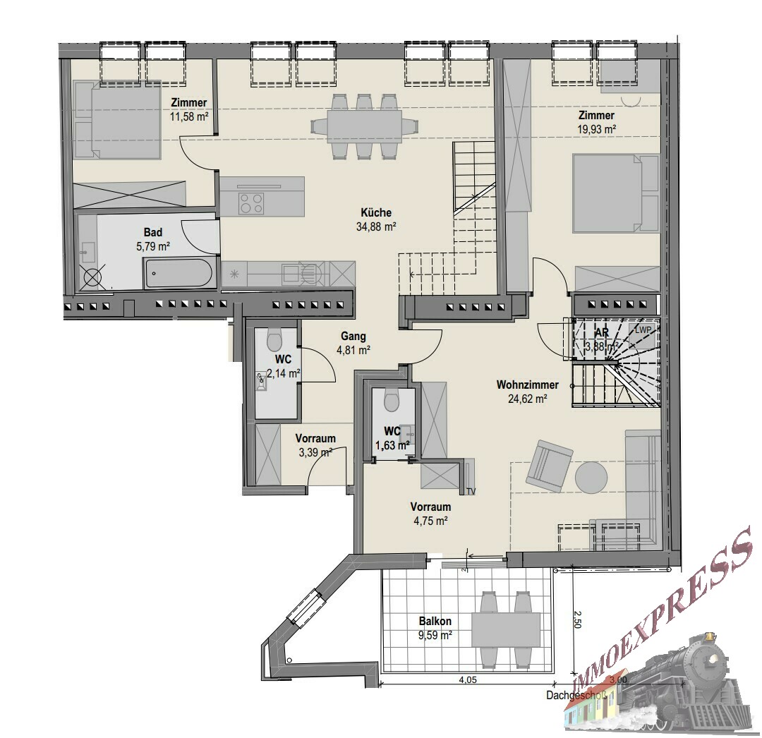 Grundriss DG 1
