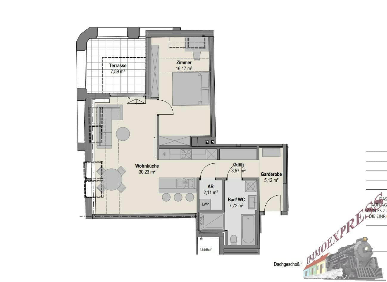 Grundriss DG 1