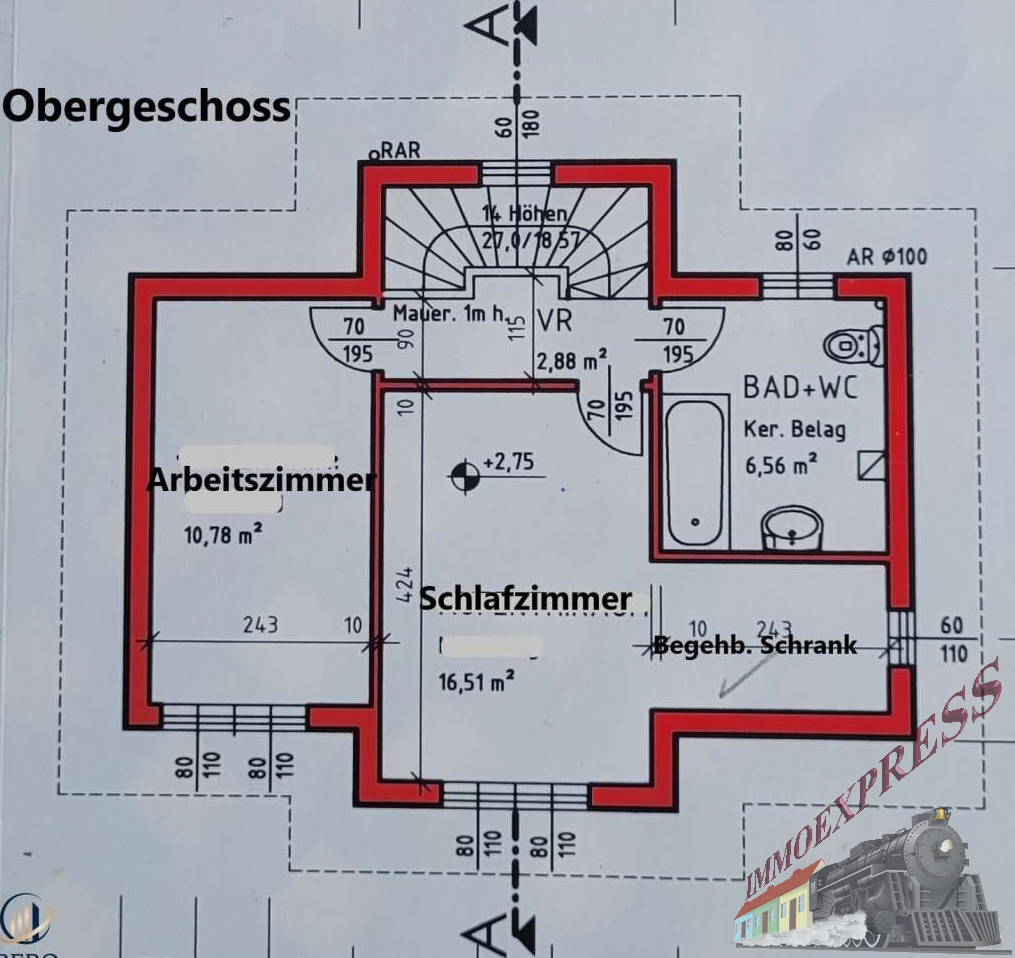Grundriss Obergeschoss