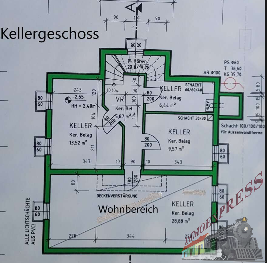 Grundriss Kellergeschoss